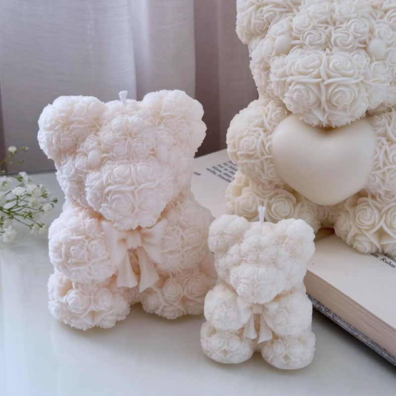 Soap Making Gifts - Cetakan Lilin Silikon Berbentuk Beruang dengan