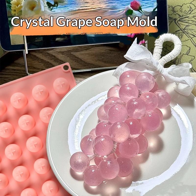 Soap Making Kit For Beginners - Cetakan Bola Anggur Silikon Mudah Dilepas