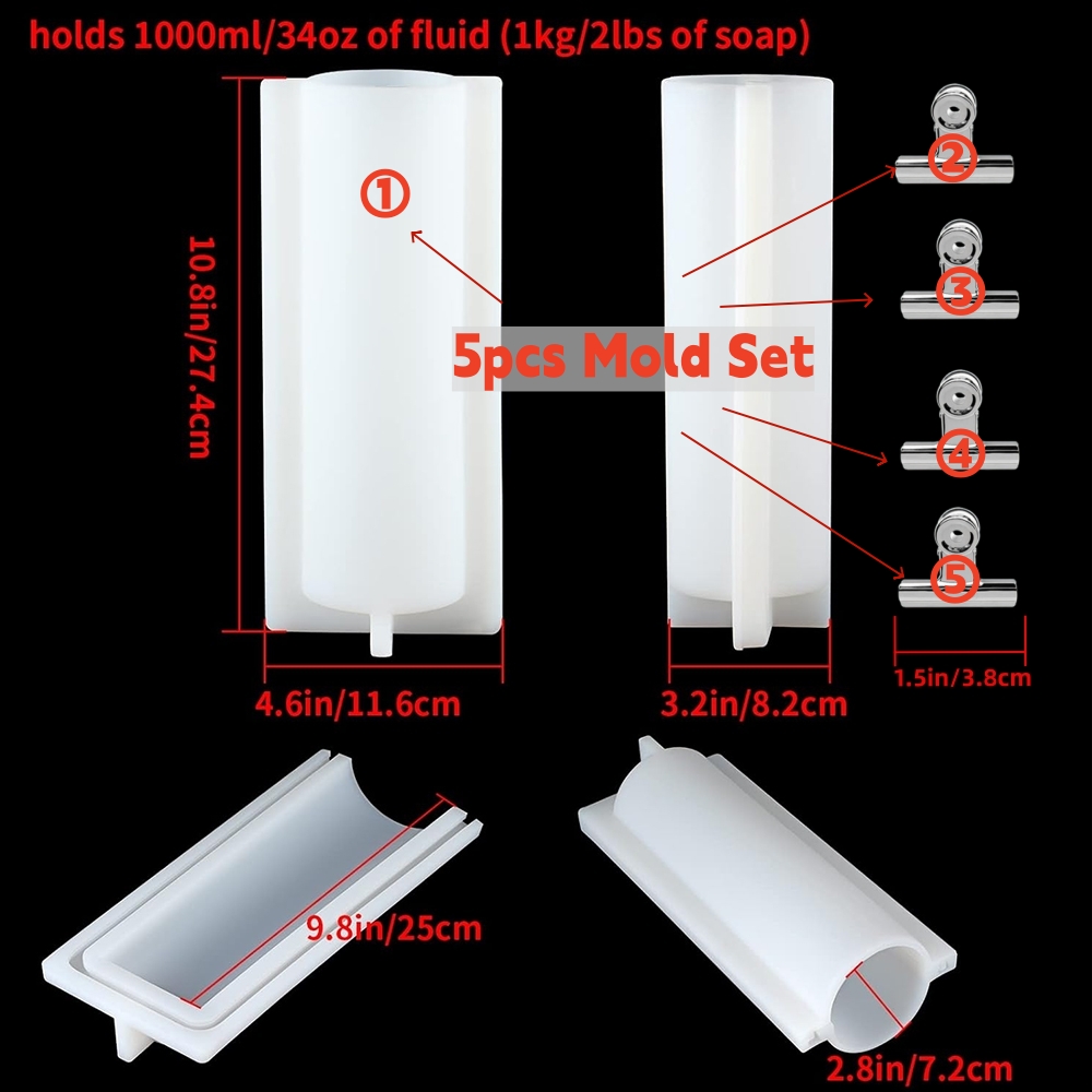 Cetakan Sabun Silinder Besar d - Soap Making Kit For Beginners ulasan dan harga