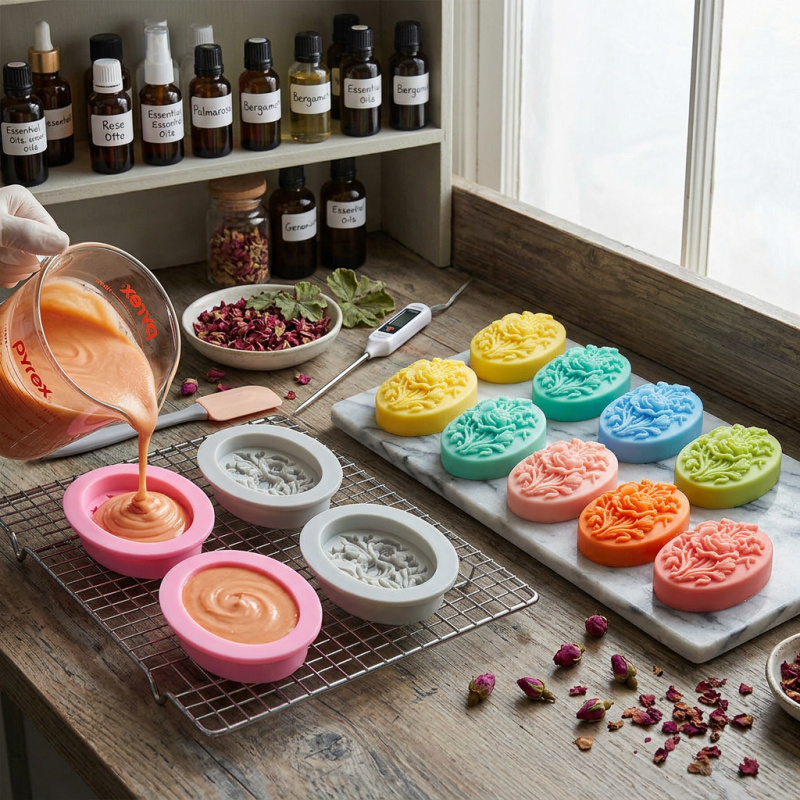 4 cetakan silikon berbentuk bu - Soap Making Ins ulasan dan harga